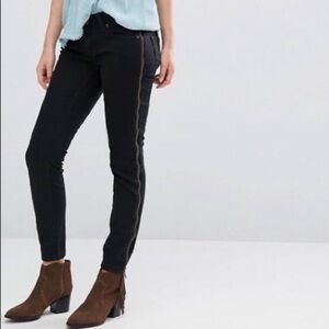 FREE PEOPLE Levon Side Zip Ankle Skinny Jeans 27